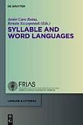 Syllable and Word Languages