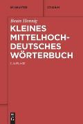 Kleines mittelhochdeutsches W?rterbuch
