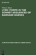 Lyric Forms in the Sonnet Sequences of Barnabe Barnes