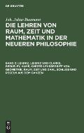 Leibniz, Leibniz Und Clarke, Berkeley, Hume, Kurzer Lehrbegriff Von Geometrie, Raum, Zeit Und Zahl, Schlu? Und Regeln Aus Dem Ganzen