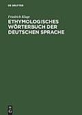 Etymologisches W?rterbuch Der Deutschen Sprache