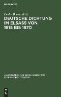 Deutsche Dichtung im Elsa? von 1815 bis 1870