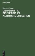 Der Genetiv Bei Verbis Im Althochdeutschen