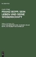 Franz Bopp, sein Leben und seine Wissenschaft, Nachtrag, Briefwechsel zwischen Franz Bopp und Wilhelm von Humboldt