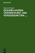 Goldbilanzen-Verordnung und Vorzugsaktien ...