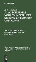 Geschichte Der Klassischen Litteratur. (1802-1803)