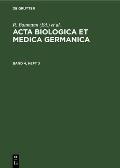 ACTA Biologica Et Medica Germanica. Band 4, Heft 3