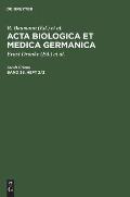 ACTA Biologica Et Medica Germanica. Band 38, Heft 2/3