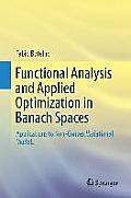 Functional Analysis and Applied Optimization in Banach Spaces: Applications to Non-Convex Variational Models