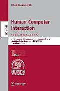Human-Computer Interaction. Theories, Methods, and Tools: 16th International Conference, Hci International 2014, Heraklion, Crete, Greece, June 22-27,