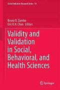 Validity and Validation in Social, Behavioral, and Health Sciences