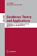 Databases Theory and Applications: 25th Australasian Database Conference, Adc 2014, Brisbane, Qld, Australia, July 14-16, 2014. Proceedings