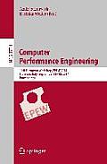 Computer Performance Engineering: 11th European Workshop, Epew 2014, Florence, Italy, September 11-12, 2014, Proceedings