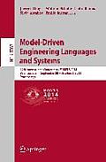 Model-Driven Engineering Languages and Systems: 17th International Conference, Models 2014, Valencia, Spain, September 283- October 4, 2014. Proceedin
