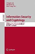 Information Security and Cryptology: 9th International Conference, Inscrypt 2013, Guangzhou, China, November 27-30, 2013, Revised Selected Papers