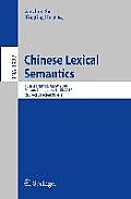 Chinese Lexical Semantics: 15th Workshop, Clsw 2014, Macao, China, June 9--12, 2014, Revised Selected Papers