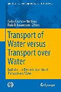 Transport of Water Versus Transport Over Water: Exploring the Dynamic Interplay of Transport and Water