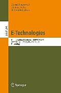 E-Technologies: 6th International Conference, McEtech 2015, Montr?al, Qc, Canada, May 12-15, 2015, Proceedings