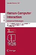 Human-Computer Interaction: Interaction Technologies: 17th International Conference, Hci International 2015, Los Angeles, Ca, Usa, August 2-7, 2015. P