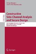 Constructive Side-Channel Analysis and Secure Design: 6th International Workshop, Cosade 2015, Berlin, Germany, April 13-14, 2015. Revised Selected Pa