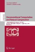 Unconventional Computation and Natural Computation: 14th International Conference, Ucnc 2015, Auckland, New Zealand, August 30 -- September 3, 2015, P