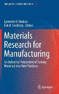 Materials Research for Manufacturing: An Industrial Perspective of Turning Materials Into New Products