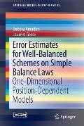 Error Estimates for Well-Balanced Schemes on Simple Balance Laws: One-Dimensional Position-Dependent Models