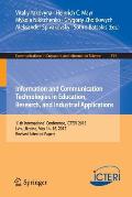 Information and Communication Technologies in Education, Research, and Industrial Applications: 11th International Conference, Icteri 2015, LVIV, Ukra