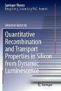 Quantitative Recombination and Transport Properties in Silicon from Dynamic Luminescence