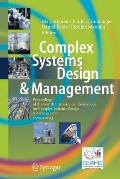 Complex Systems Design & Management: Proceedings of the Fourth International Conference on Complex Systems Design & Management Csd&m 2013