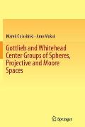 Gottlieb and Whitehead Center Groups of Spheres, Projective and Moore Spaces