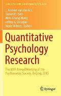 Quantitative Psychology Research: The 80th Annual Meeting of the Psychometric Society, Beijing, 2015