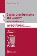 Design, User Experience, and Usability: Novel User Experiences: 5th International Conference, Duxu 2016, Held as Part of Hci International 2016, Toron