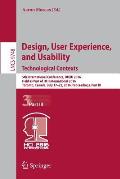 Design, User Experience, and Usability: Technological Contexts: 5th International Conference, Duxu 2016, Held as Part of Hci International 2016, Toron