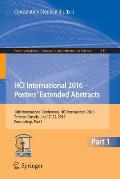 Hci International 2016 - Posters' Extended Abstracts: 18th International Conference, Hci International 2016, Toronto, Canada, July 17-22, 2016, Procee