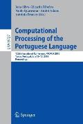 Computational Processing of the Portuguese Language: 12th International Conference, Propor 2016, Tomar, Portugal, July 13-15, 2016, Proceedings