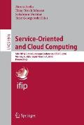 Service-Oriented and Cloud Computing: 5th Ifip Wg 2.14 European Conference, Esocc 2016, Vienna, Austria, September 5-7, 2016, Proceedings