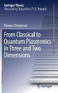 From Classical to Quantum Plasmonics in Three and Two Dimensions