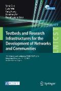 Testbeds and Research Infrastructures for the Development of Networks and Communities: 11th International Conference, Tridentcom 2016, Hangzhou, China