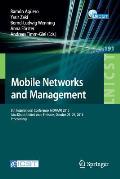 Mobile Networks and Management: 8th International Conference, Monami 2016, Abu Dhabi, United Arab Emirates, October 23-24, 2016, Proceedings