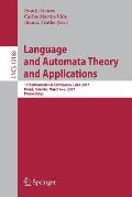 Language and Automata Theory and Applications: 11th International Conference, Lata 2017, Ume?, Sweden, March 6-9, 2017, Proceedings