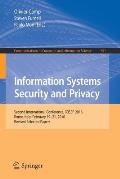 Information Systems Security and Privacy: Second International Conference, Icissp 2016, Rome, Italy, February 19-21, 2016, Revised Selected Papers