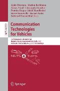 Communication Technologies for Vehicles: 12th International Workshop, Nets4cars/Nets4trains/Nets4aircraft 2017, Toulouse, France, May 4-5, 2017, Proce