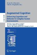 Augmented Cognition. Enhancing Cognition and Behavior in Complex Human Environments: 11th International Conference, AC 2017, Held as Part of Hci Inter