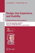Design, User Experience, and Usability: Designing Pleasurable Experiences: 6th International Conference, Duxu 2017, Held as Part of Hci International