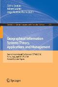 Geographical Information Systems Theory, Applications and Management: Second International Conference, Gistam 2016, Rome, Italy, April 26-27, 2016, Re