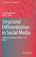 Structural Differentiation in Social Media: Adhocracy, Entropy, and the 1 % Effect