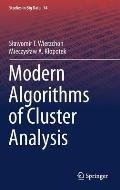 Modern Algorithms of Cluster Analysis