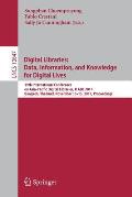 Digital Libraries: Data, Information, and Knowledge for Digital Lives: 19th International Conference on Asia-Pacific Digital Libraries, Icadl 2017, Ba