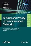 Security and Privacy in Communication Networks: 13th International Conference, Securecomm 2017, Niagara Falls, On, Canada, October 22-25, 2017, Procee